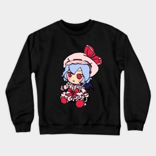 Mudwizard draws remilia scarlet fumo plush / touhou memes Crewneck Sweatshirt